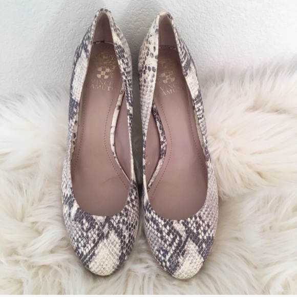Vince Camuto Shoes - Vince Camuto Zella Platform Snake Print Heels